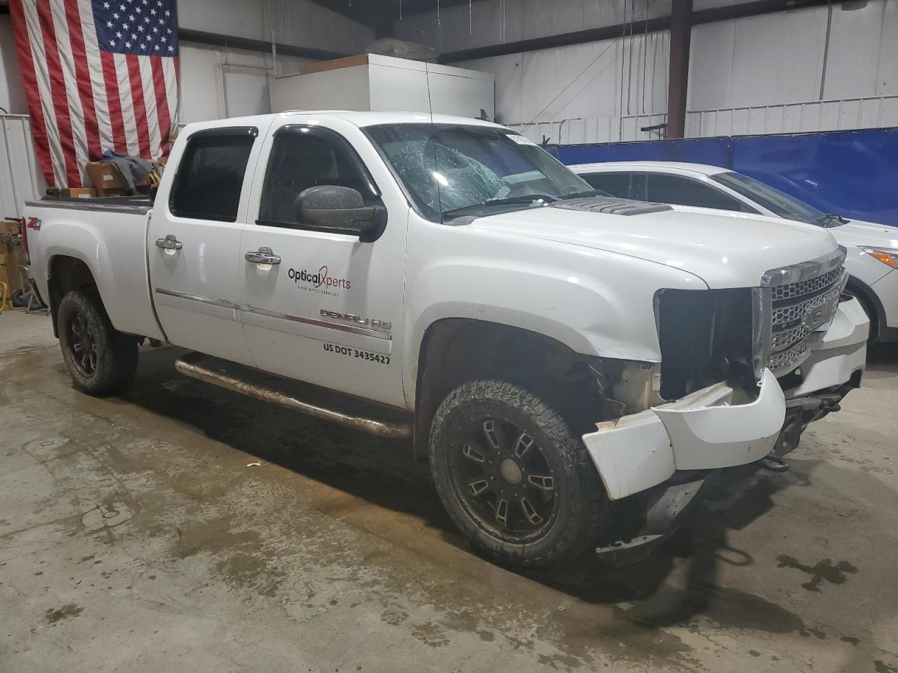 2012 GMC Sierra VIN 1GT125EGXCF117197 Copart auction photo, front end / rear end damage thumbnail 4