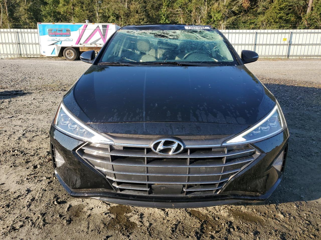 2020 Hyundai Elantra VIN 5NPD84LFXLH564182 Copart auction photo, top/roof damage thumbnail 5