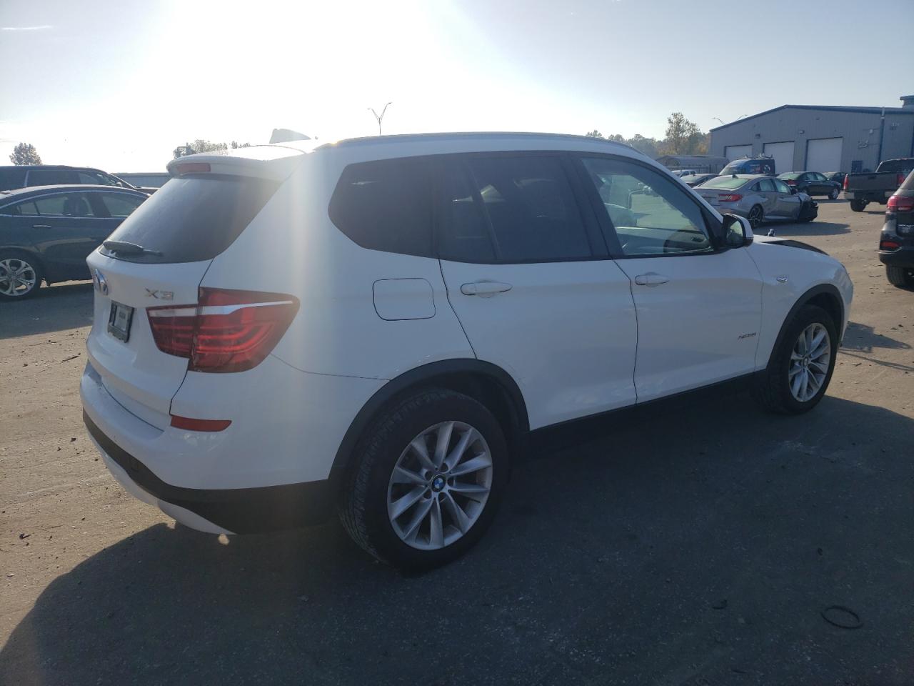 2017 BMW X3 VIN 5UXWX9C39H0W79759 Copart auction photo, front end damage thumbnail 3