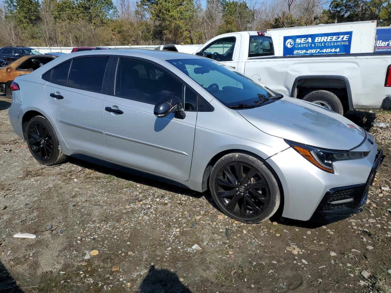 2021 Toyota Corolla VIN 5YFS4MCE0MP065924 Copart auction photo, front end / side damage thumbnail 4