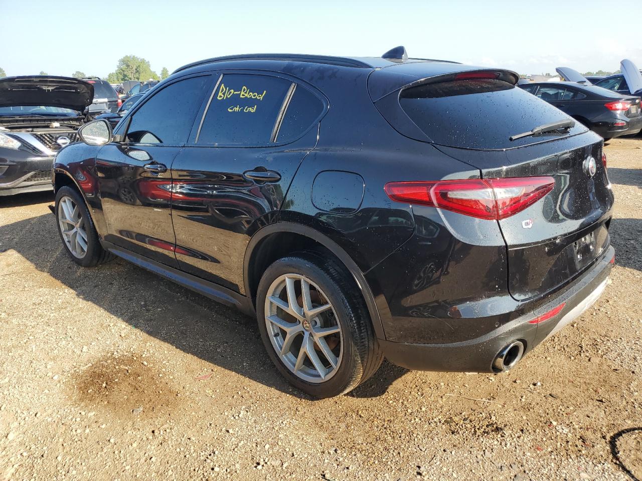 2018 Alfa Romeo Stelvio VIN ZASFAKNNXJ7B69241 Copart auction photo, front end / rear end damage thumbnail 2