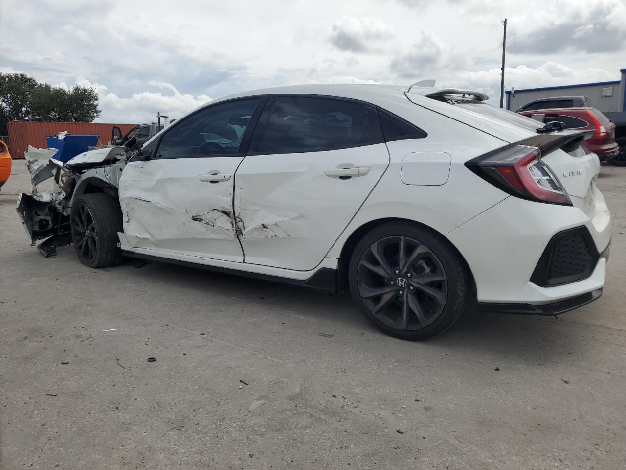 2018 Honda Civic VIN SHHFK7G40JU210847 Copart auction photo, front end / side damage thumbnail 2