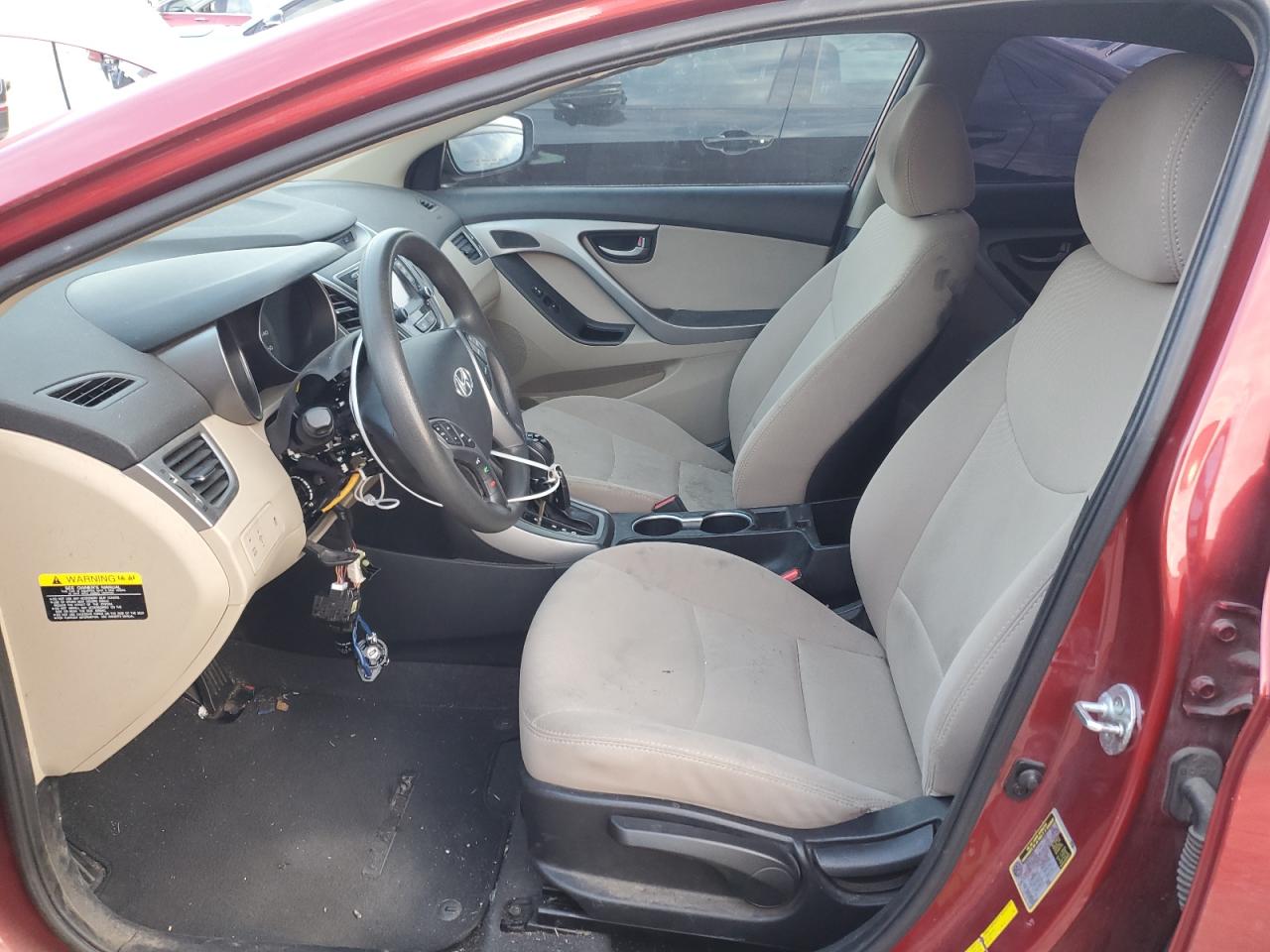 2016 Hyundai Elantra VIN 5NPDH4AE9GH655038 Copart auction photo, front end damage thumbnail 7