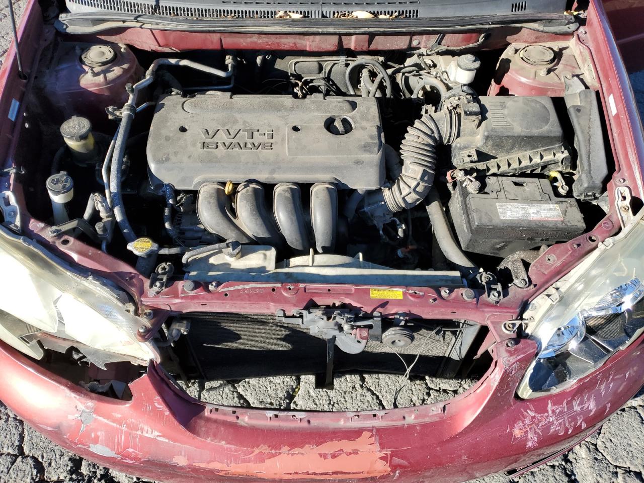 2005 Toyota Corolla VIN 1NXBR32E35Z482838 Copart auction photo, rear end / front end damage thumbnail 11