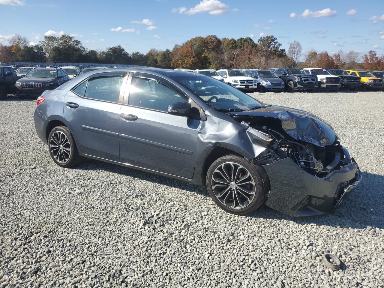 2015 Toyota Corolla VIN 2T1BURHE0FC460758 Copart auction photo, front end damage thumbnail 4