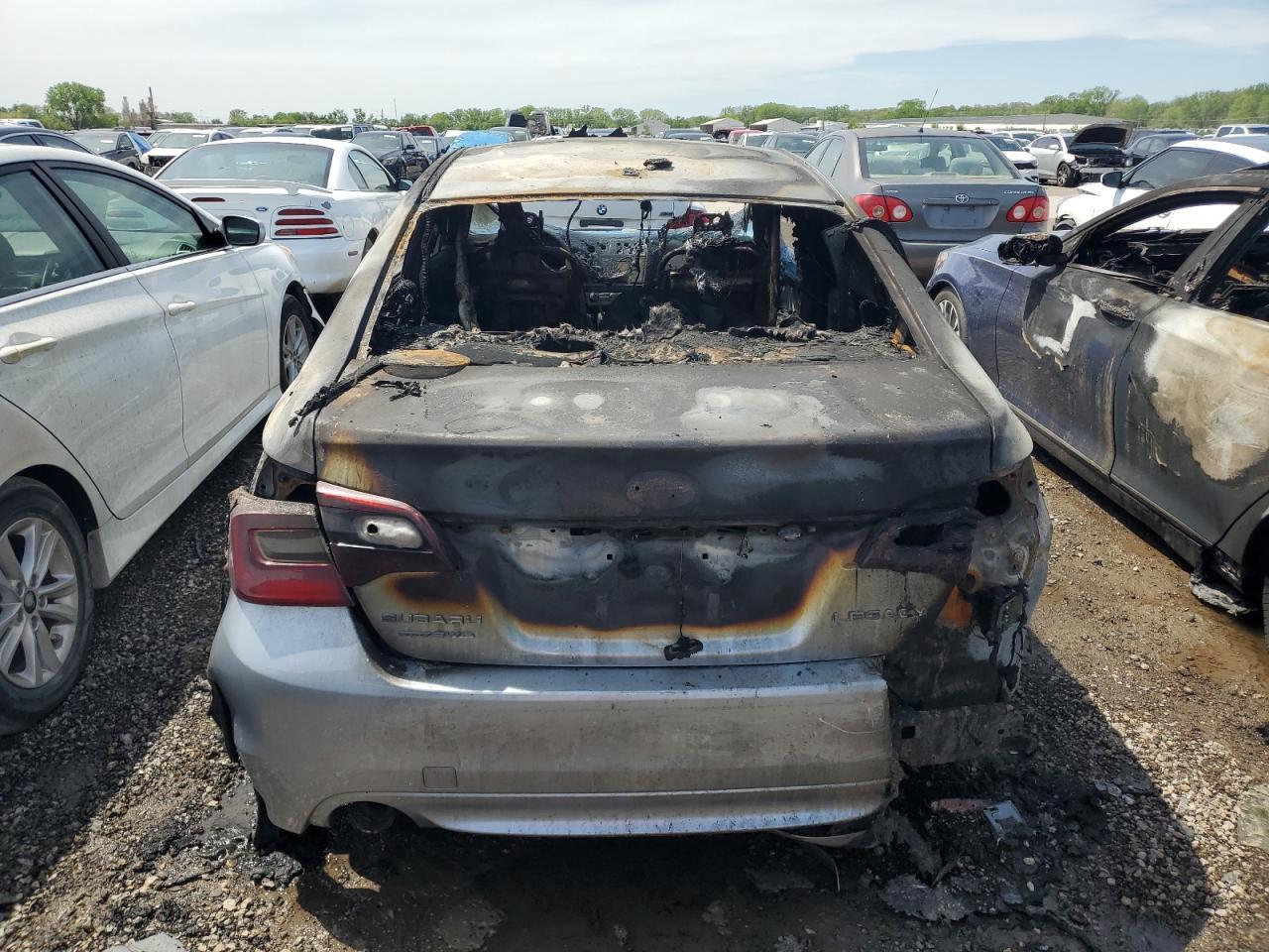 2015 Subaru Legacy VIN 4S3BNBN6XF3070468 Copart auction photo, burn damage thumbnail 6