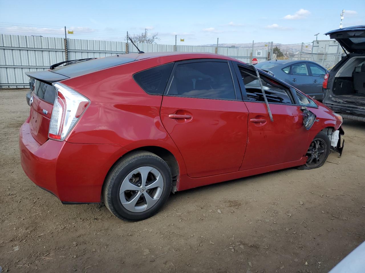 2013 Toyota Prius VIN JTDKN3DU3D0349863 Copart auction photo, all over damage thumbnail 3