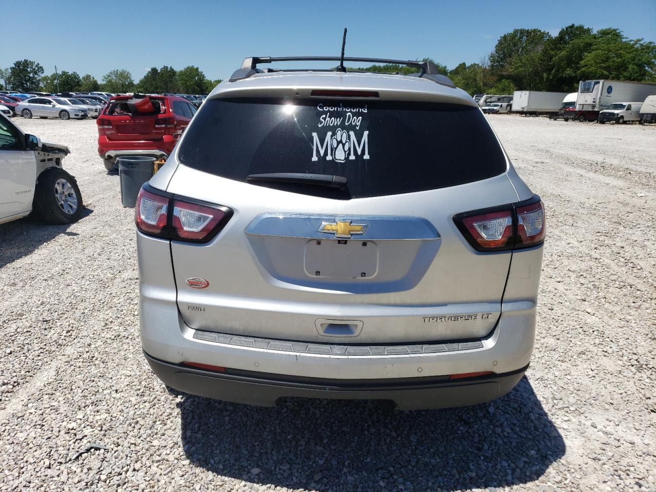 2014 Chevrolet Traverse VIN 1GNKVGKD0EJ241729 Copart auction photo, hail / minor dent/scratches damage thumbnail 6