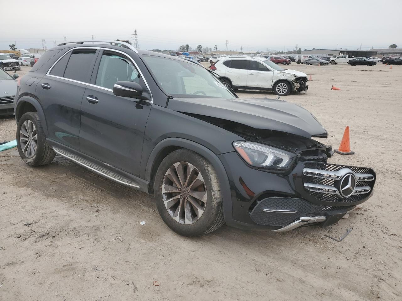 2020 Mercedes-Benz GLE VIN 4JGFB4JB9LA218413 Copart auction photo, side / front end damage thumbnail 4