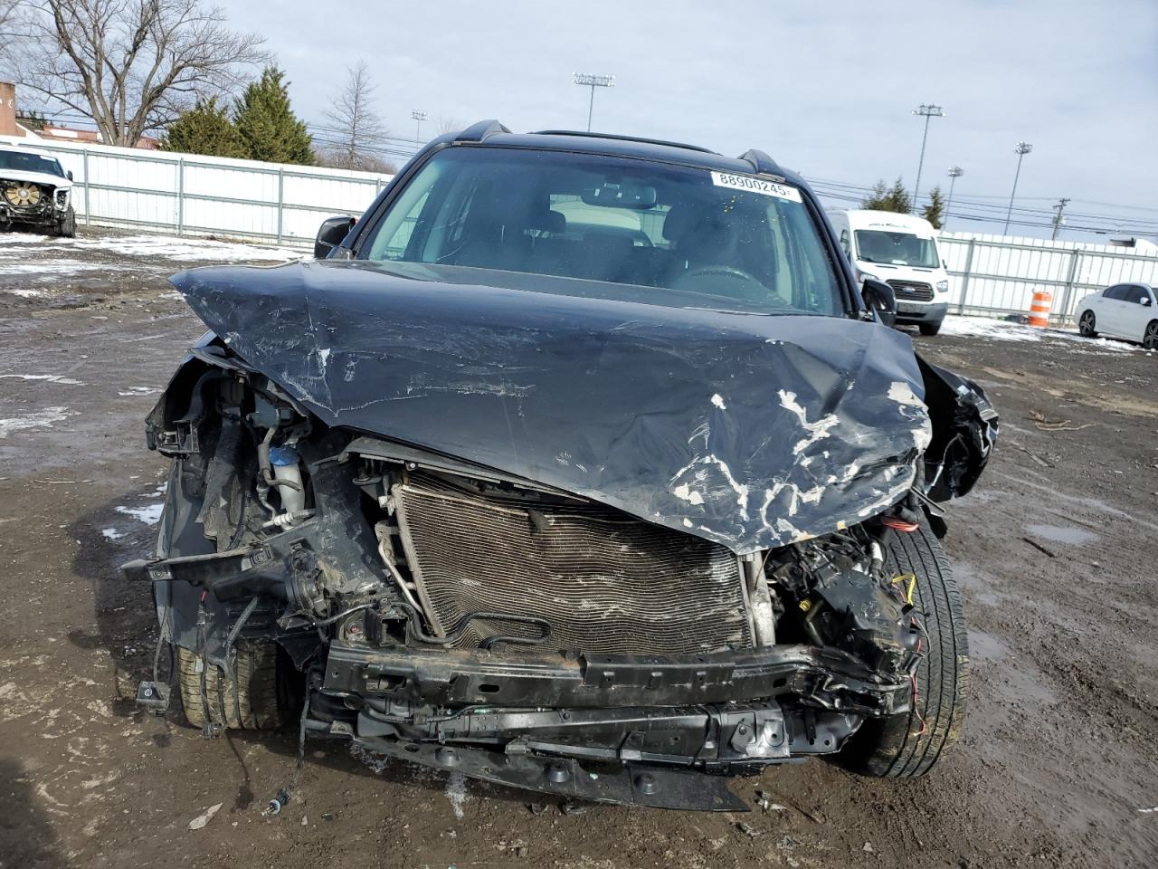 2012 Hyundai Santa Fe VIN 5XYZKDAGXCG107334 Copart auction photo, front end / undercarriage damage thumbnail 5