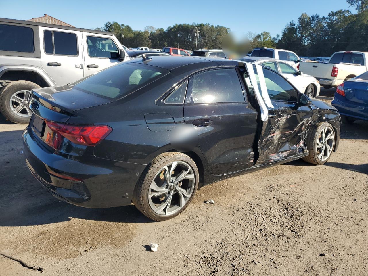2023 Audi A3 VIN WAUAUDGY4PA092419 Copart auction photo, side damage thumbnail 3