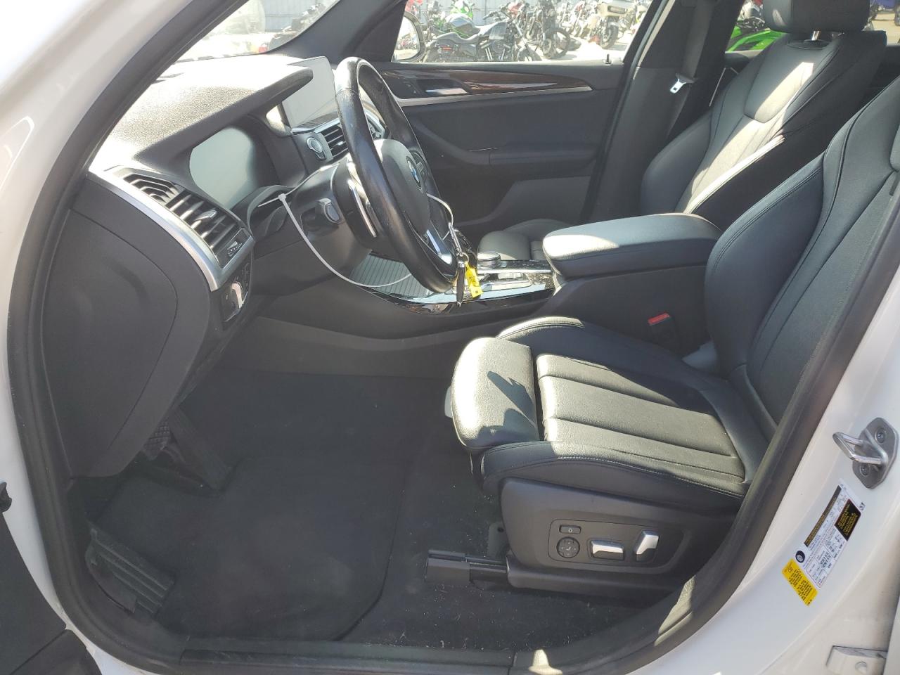 2021 BMW X3 VIN 5UXTY3C06M9F37669 Copart auction photo, front end damage thumbnail 7