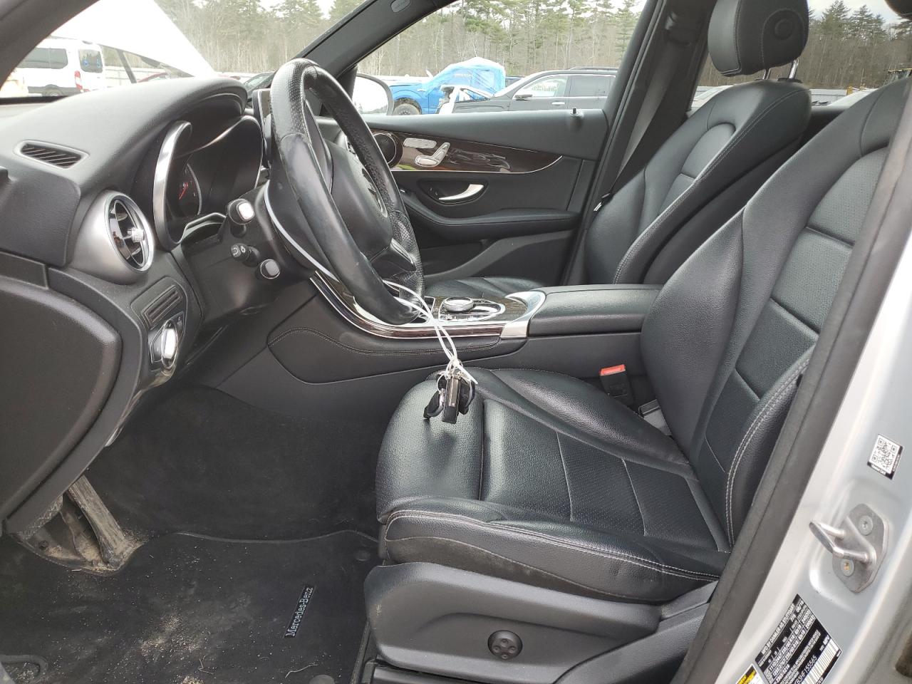 2017 Mercedes-Benz GLC VIN WDC0G4KB3HF155565 Copart auction photo, front end / side damage thumbnail 7