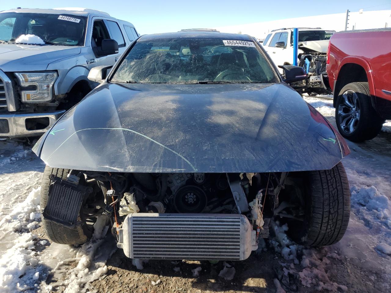2015 BMW 3er VIN WBA3A9G50FNS66448 Copart auction photo, front end damage thumbnail 5