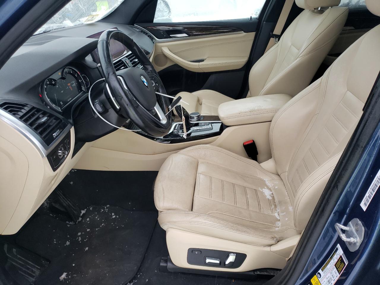 2019 BMW X3 VIN 5UXTR9C5XKLE16610 Copart auction photo, front end damage thumbnail 7