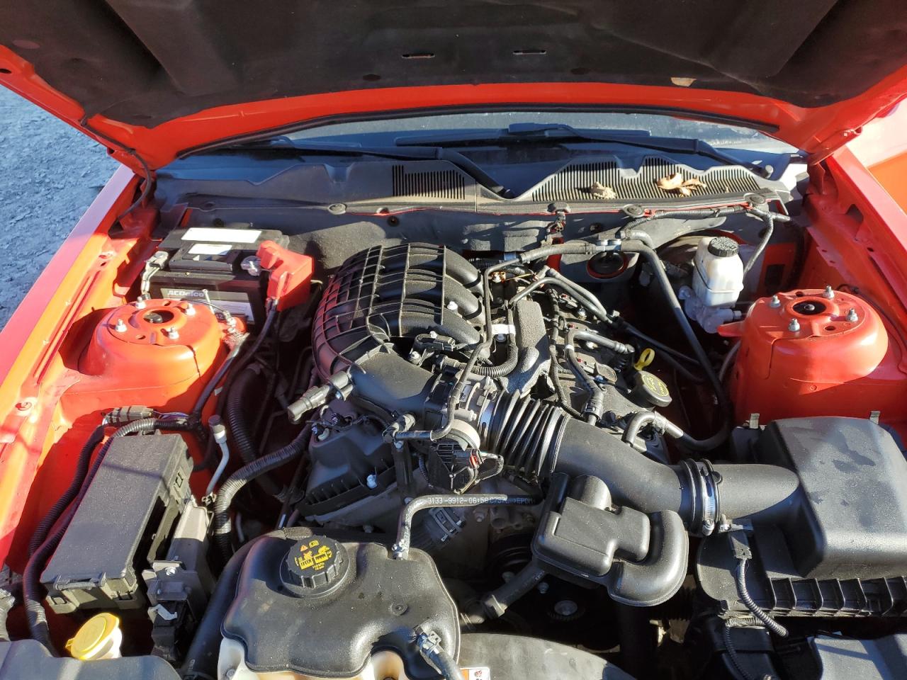 2014 Ford Mustang VIN 1ZVBP8AM8E5276650 Copart auction photo, undercarriage / front end damage thumbnail 13