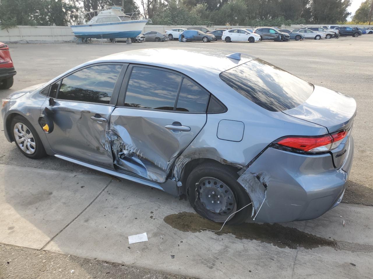 2021 Toyota Corolla VIN JTDEPMAE4MJ187195 Copart auction photo, side / rear end damage thumbnail 2