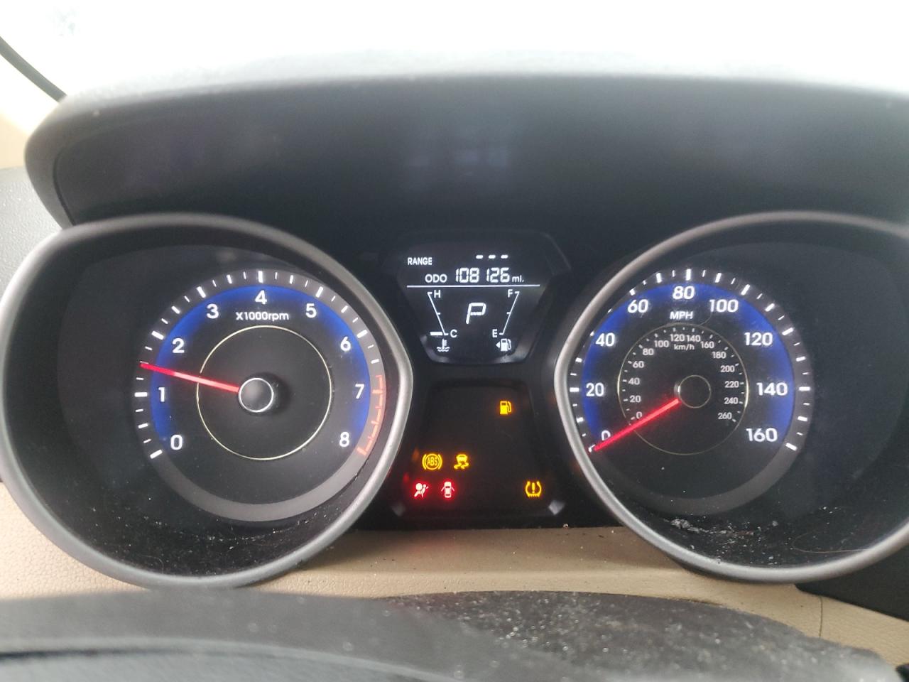 2013 Hyundai Elantra VIN KMHDH4AE6DU485475 Copart auction photo, front end damage thumbnail 9
