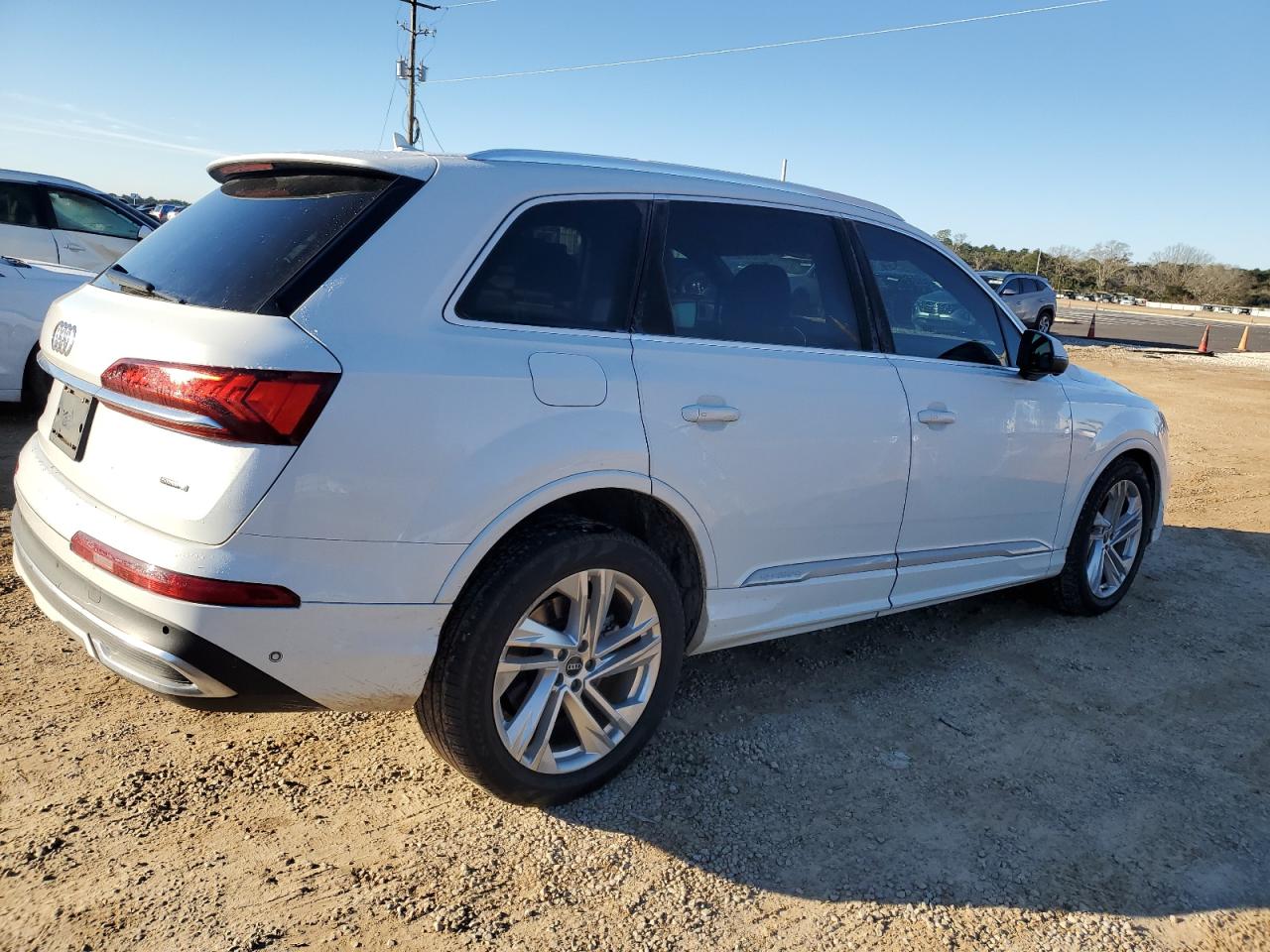 2021 Audi Q7 VIN WA1LJAF79MD027422 Copart auction photo, side damage thumbnail 3