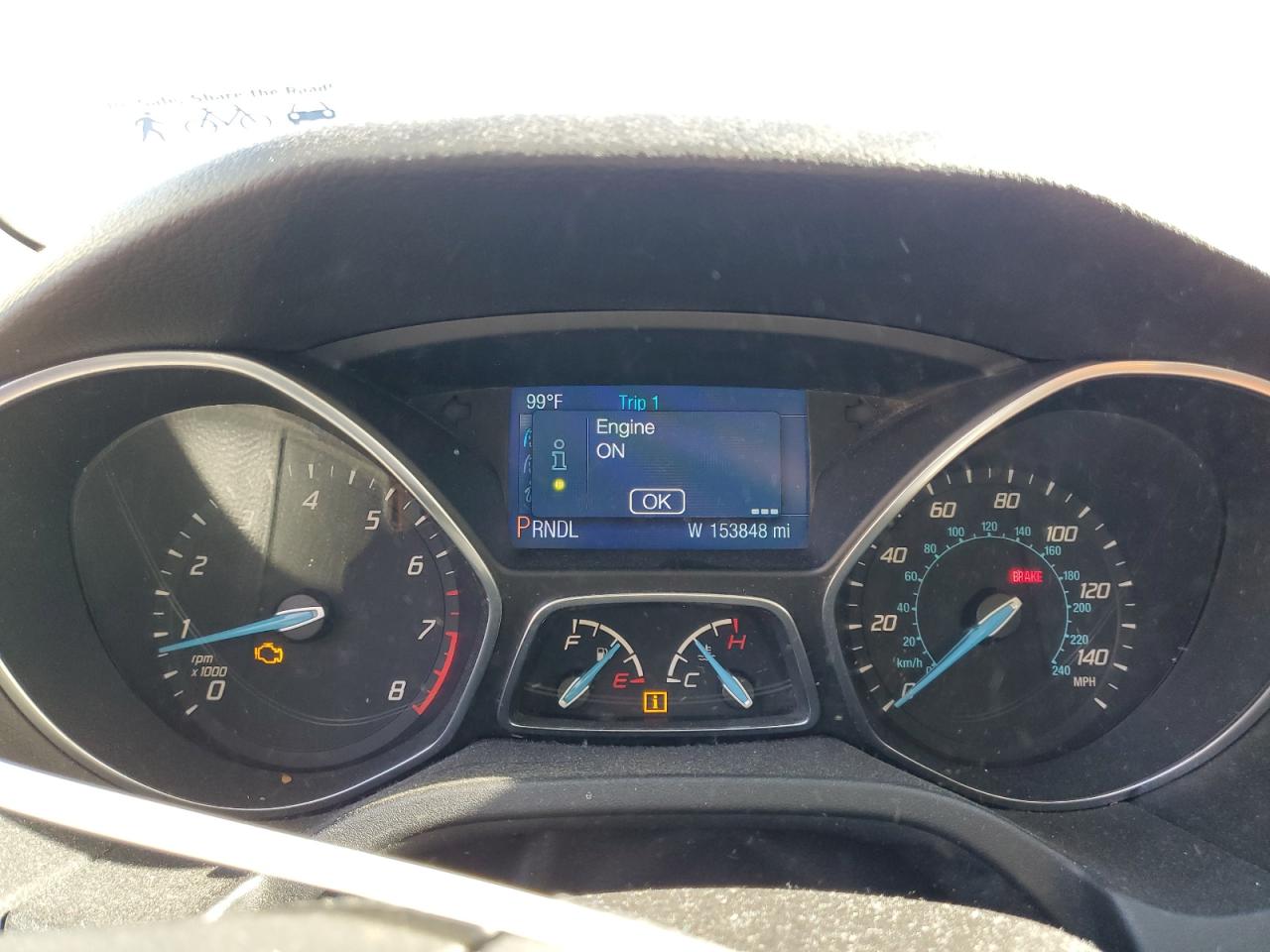 2013 Ford Focus VIN 1FADP3K25DL327162 Copart auction photo, front end damage thumbnail 9