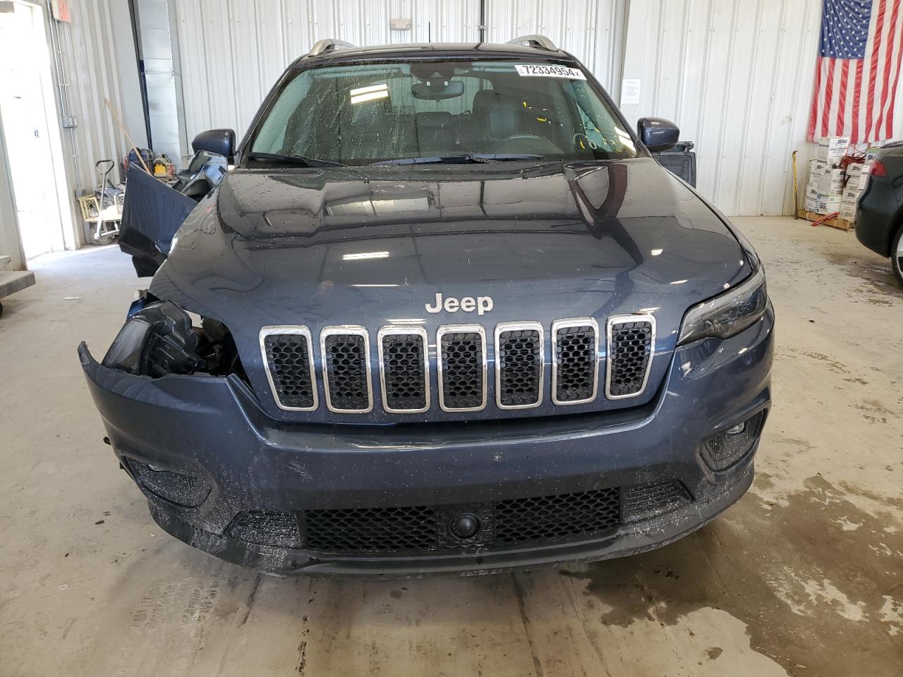 2021 Jeep Grand Cherokee VIN 1C4PJMLB6MD110257 Copart auction photo, front end / side damage thumbnail 5