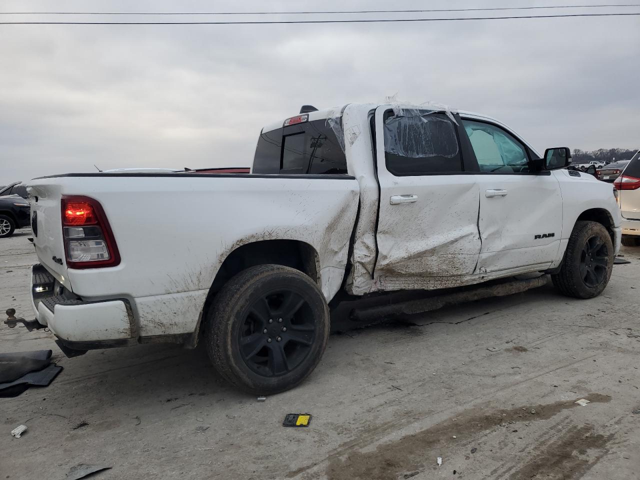 2021 RAM 1500 VIN 1C6SRFFT8MN722545 Copart auction photo, all over damage thumbnail 3