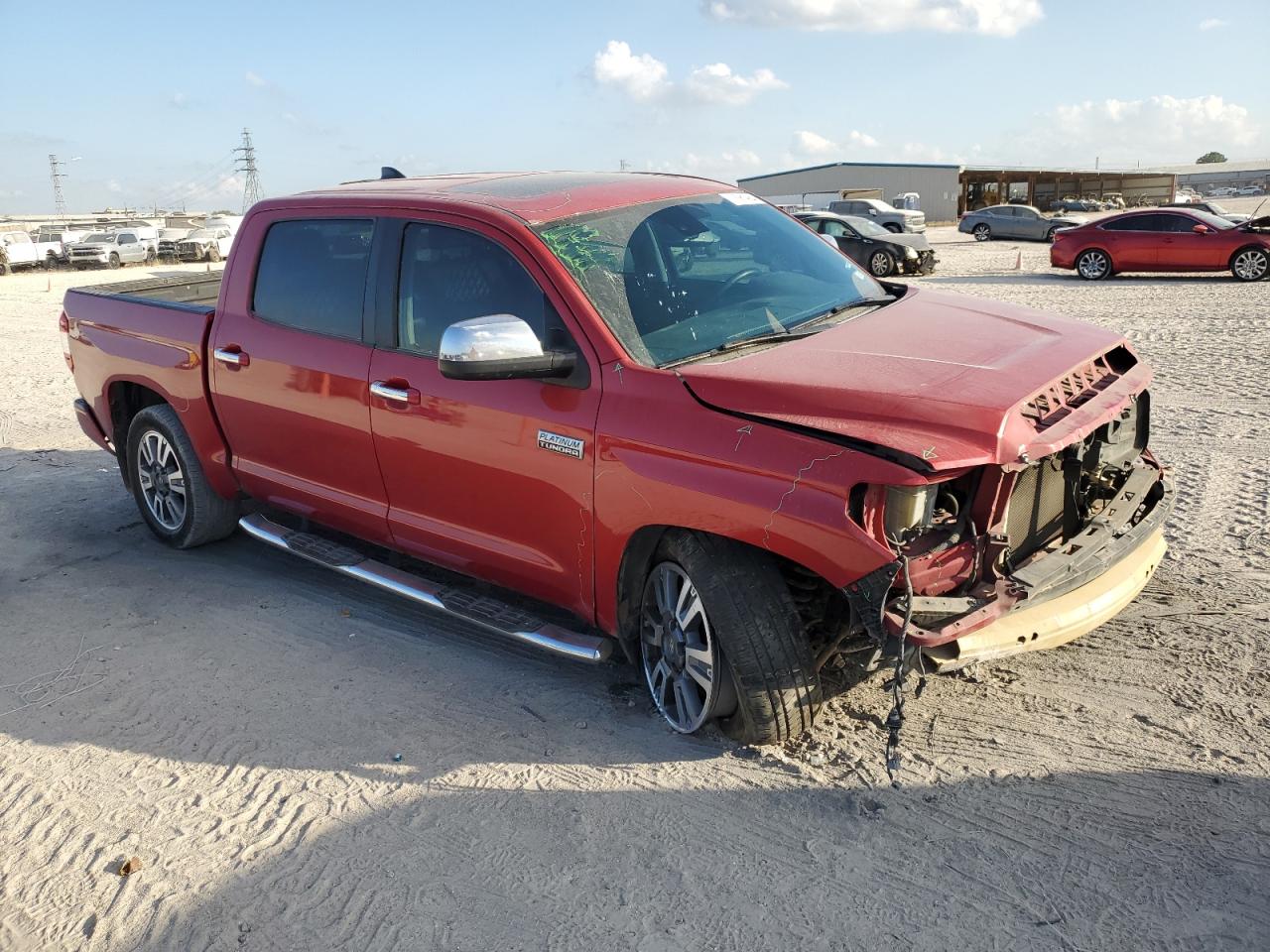 2021 Toyota Tundra VIN 5TFGY5F15MX276062 Copart auction photo, front end / minor dent/scratches damage thumbnail 4