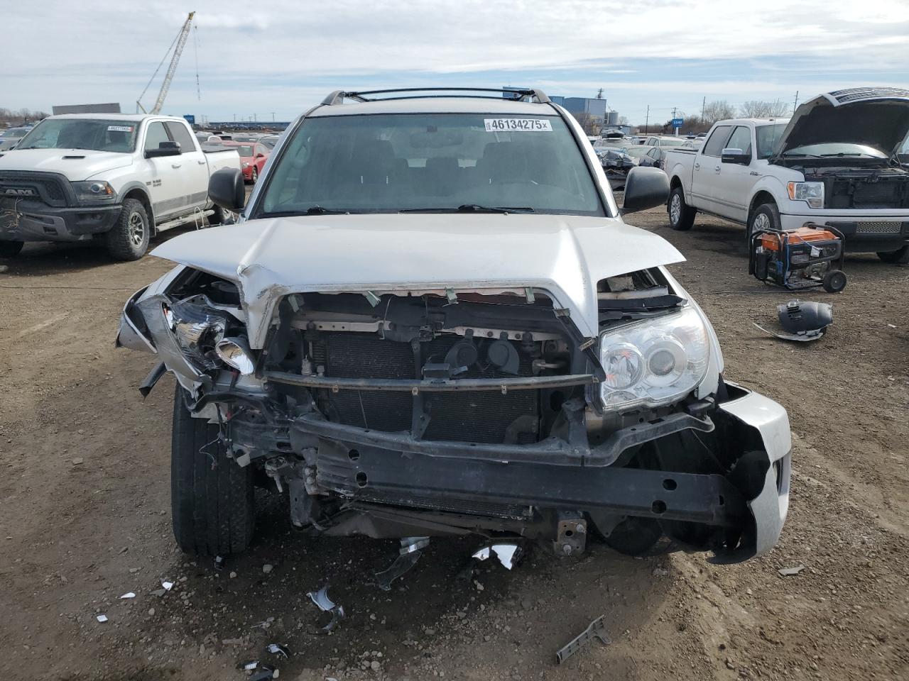 2008 Toyota 4Runner VIN JTEZU14R08K008587 Copart auction photo, front end / side damage thumbnail 5