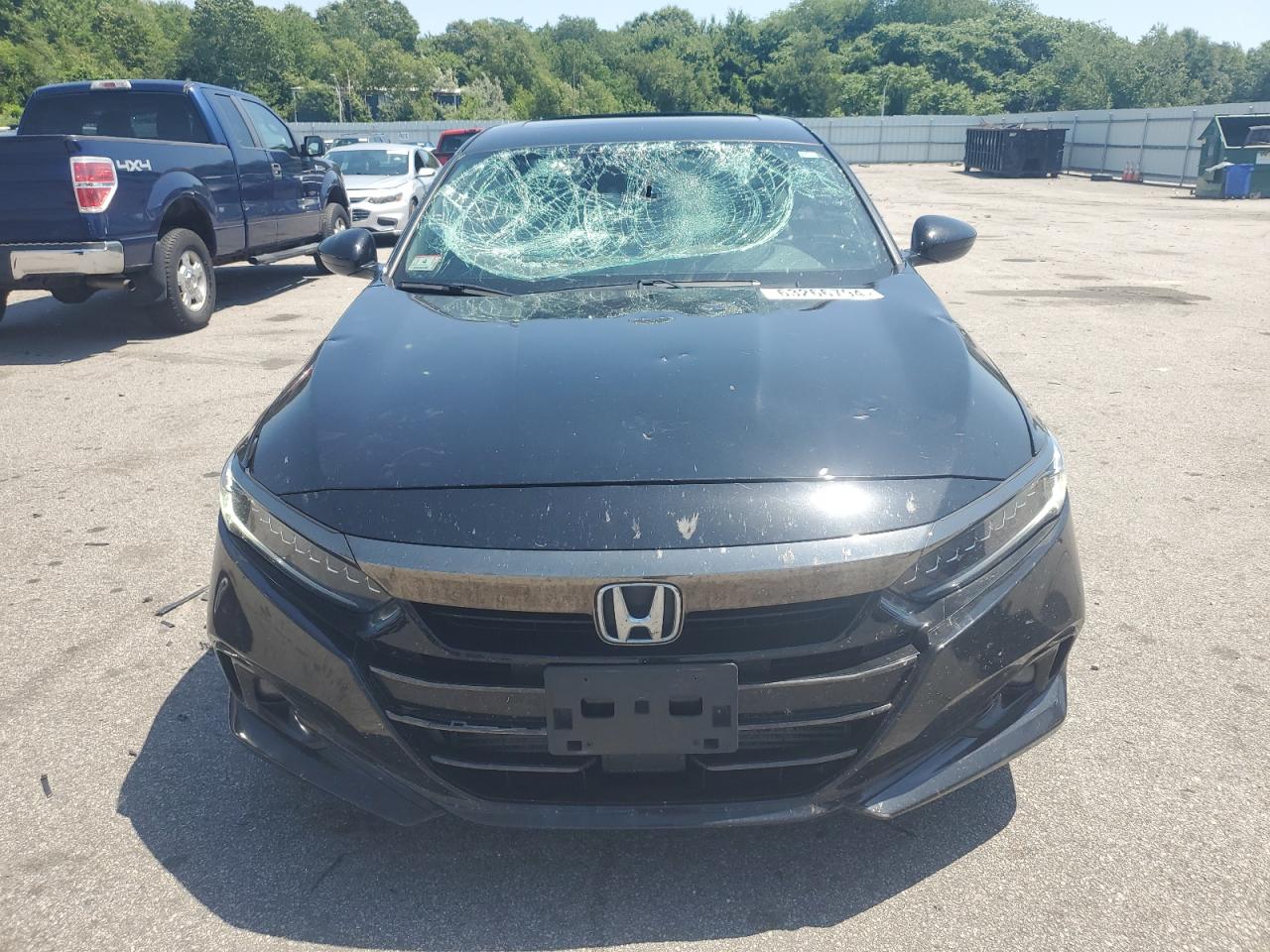 2021 Honda Accord VIN 1HGCV2F33MA015606 Copart auction photo, vandalism / top/roof damage thumbnail 5