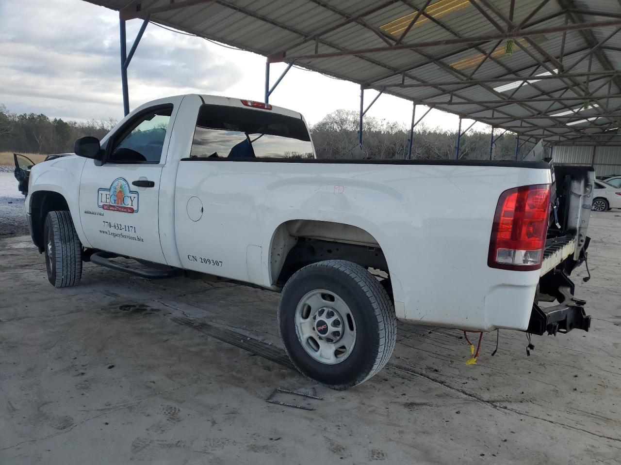 2013 GMC Sierra VIN 1GT01ZCG2DF227834 Copart auction photo, rear end / minor dent/scratches damage thumbnail 2