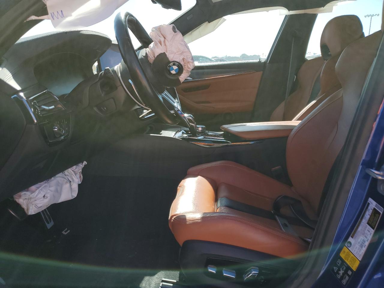 2021 BMW M5 VIN WBS83CH0XMCE99468 Copart auction photo, front end / hail damage thumbnail 7