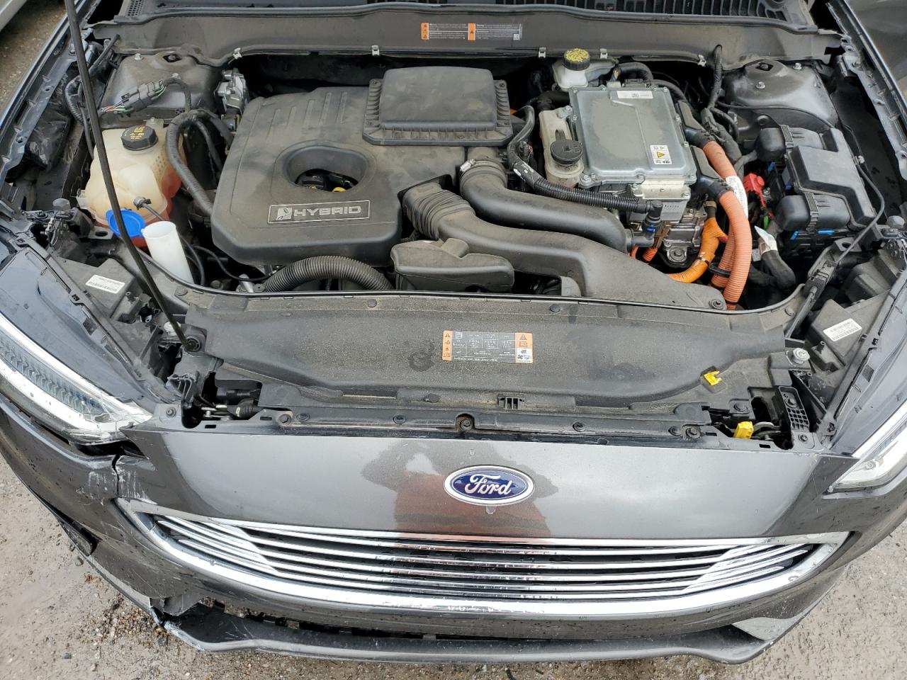 2019 Ford Fusion VIN 3FA6P0MU0KR254562 Copart auction photo, front end damage thumbnail 11