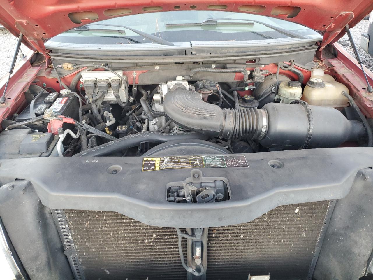 2004 Ford F-150 VIN 1FTRW12W44KC52986 Copart auction photo, side damage thumbnail 11