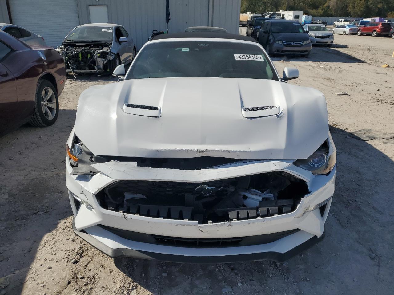 2021 Ford Mustang VIN 1FATP8UH9M5124547 Copart auction photo, front end damage thumbnail 5