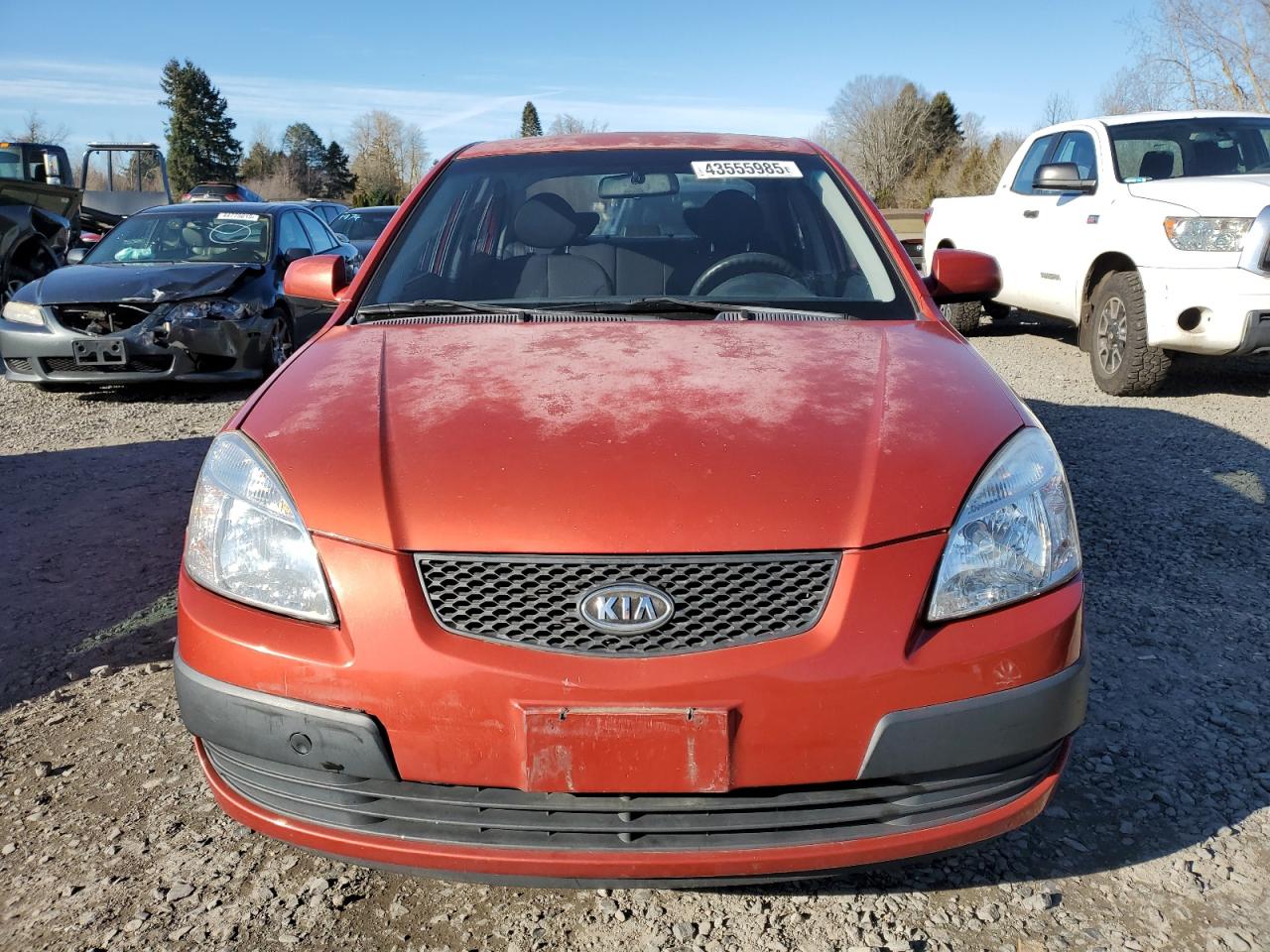 2008 KIA Rio VIN KNADE123X86303888 Copart auction photo, all over damage thumbnail 5