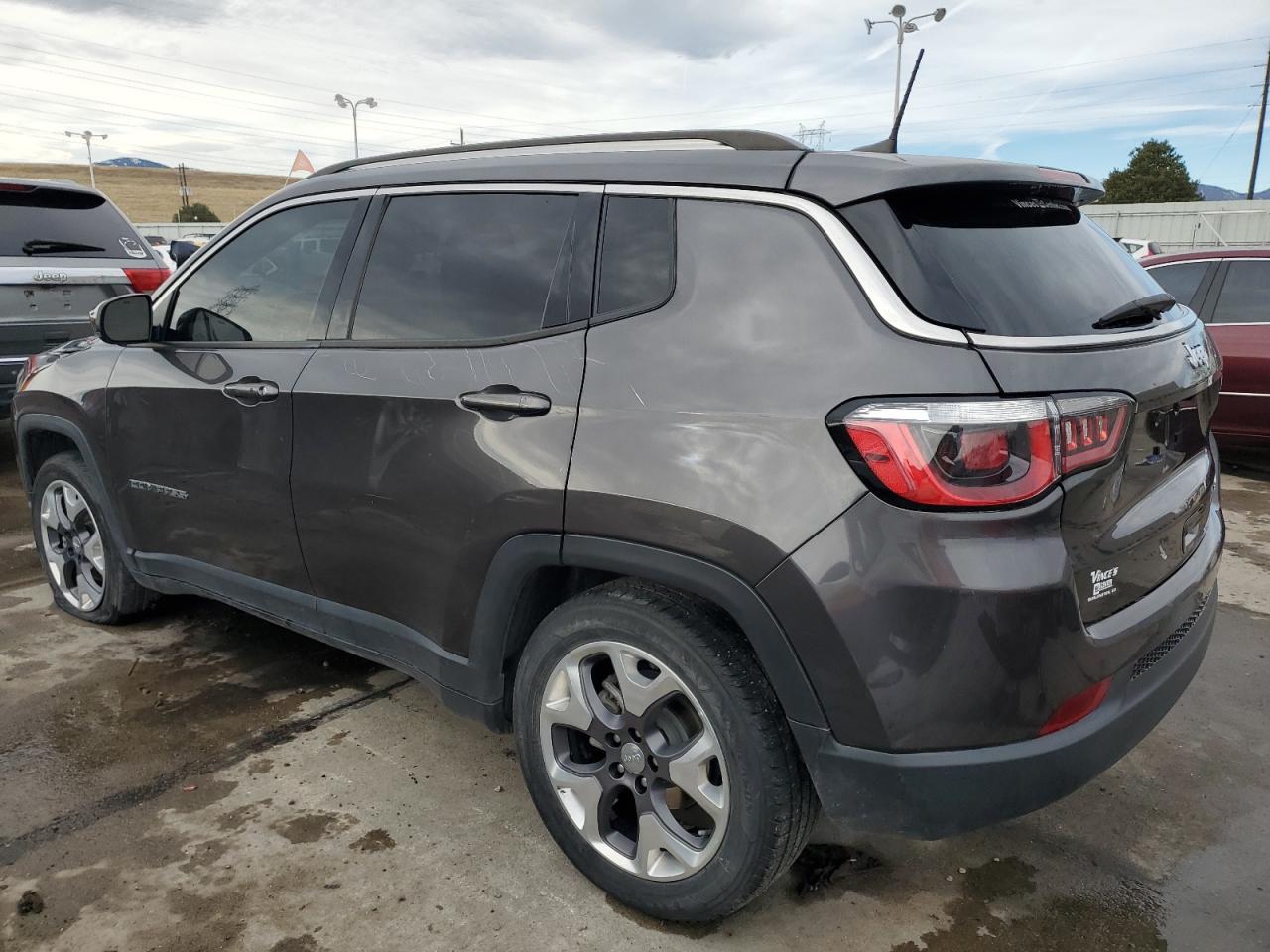 2020 Jeep Compass VIN 3C4NJCCB7LT128857 Copart auction photo, front end / top/roof damage thumbnail 2
