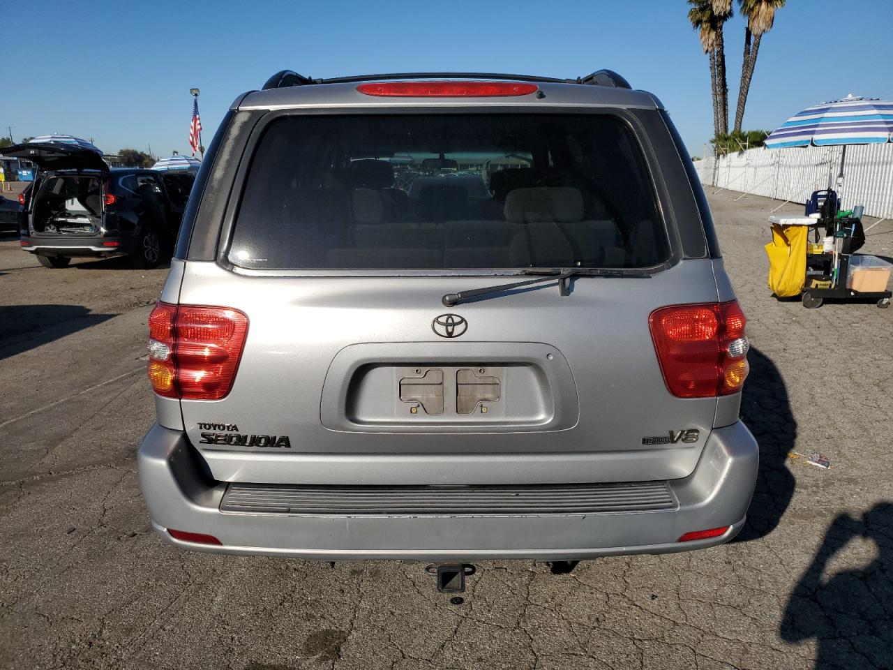 2002 Toyota Sequoia VIN 5TDZT34A32S098556 Copart auction photo, front end damage thumbnail 6