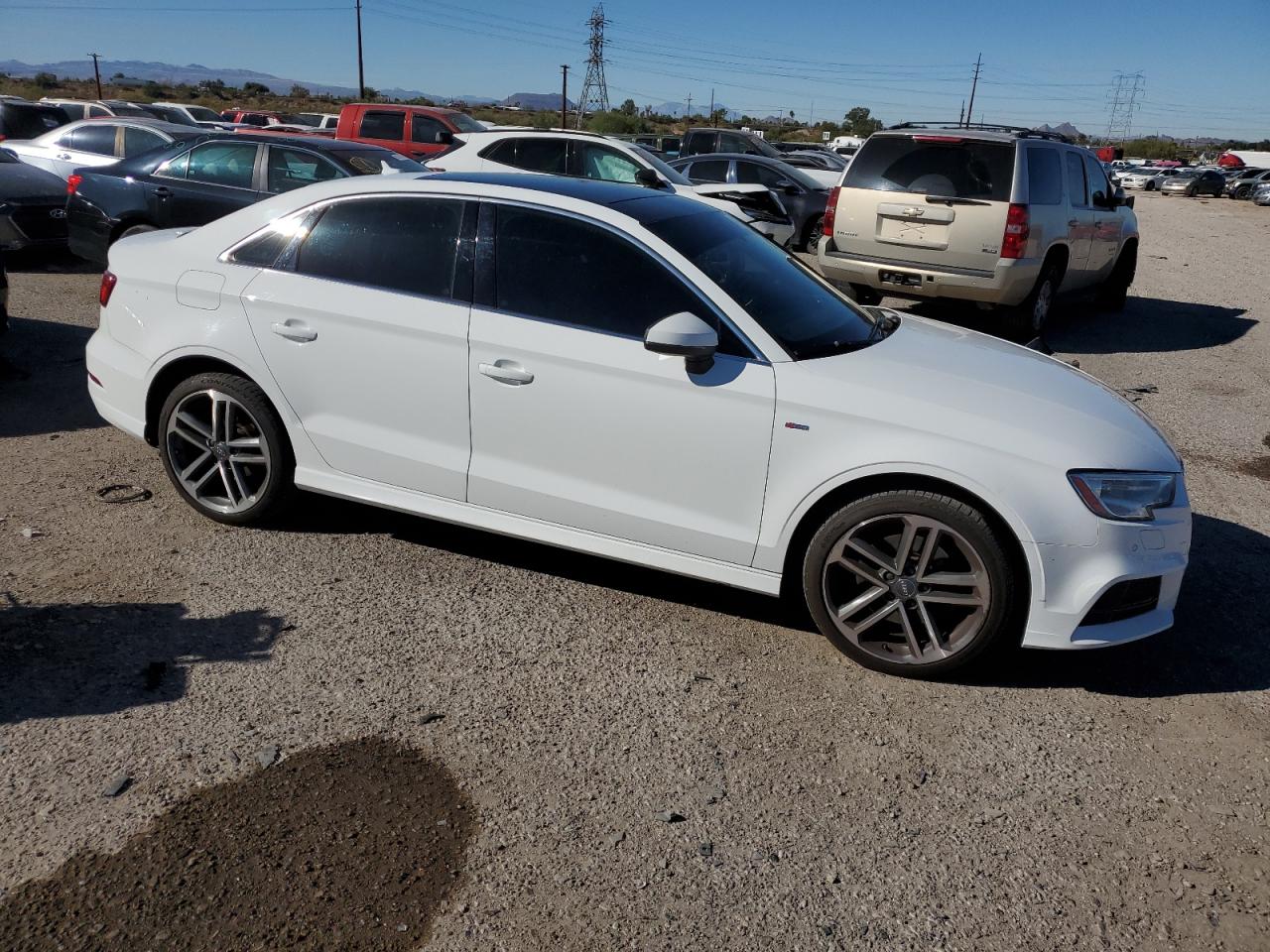 2017 Audi A3 VIN WAUGUGFF0H1054991 Copart auction photo, hail damage thumbnail 4