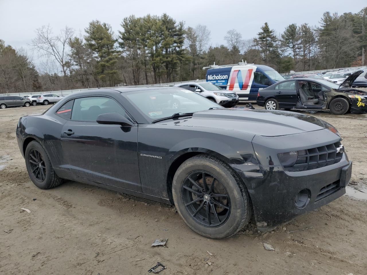 2013 Chevrolet Camaro VIN 2G1FE1E39D9147877 Copart auction photo, side damage thumbnail 4