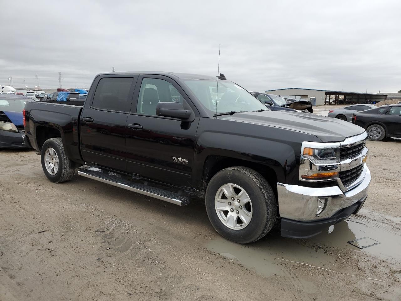 2018 Chevrolet Silverado VIN 3GCPCREC7JG143232 Copart auction photo, partial repair / frame damage damage thumbnail 4