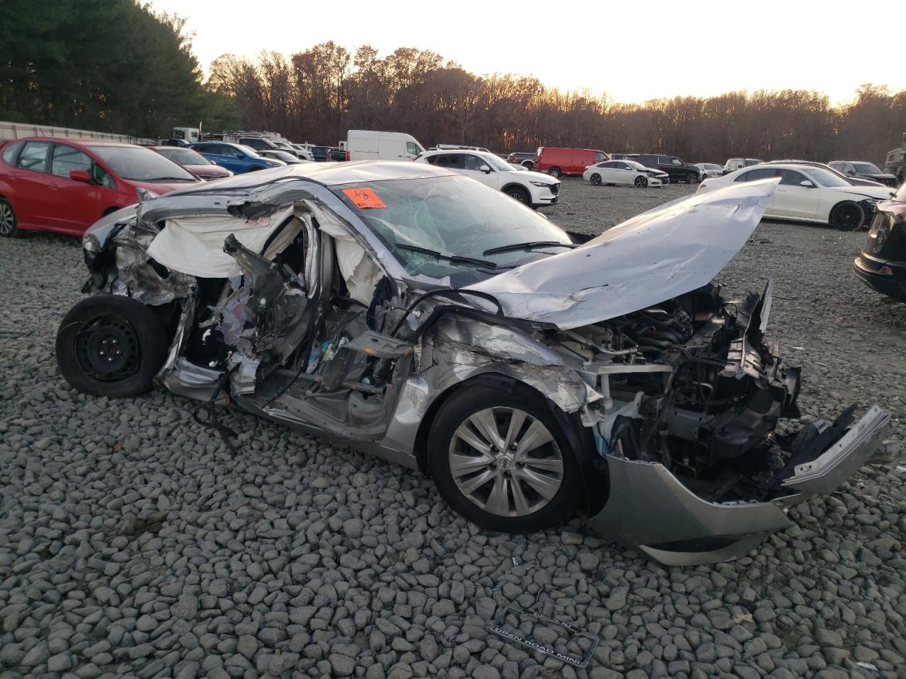 2020 Nissan Sentra VIN 3N1AB8BV2LY220307 Copart auction photo, rollover damage thumbnail 4
