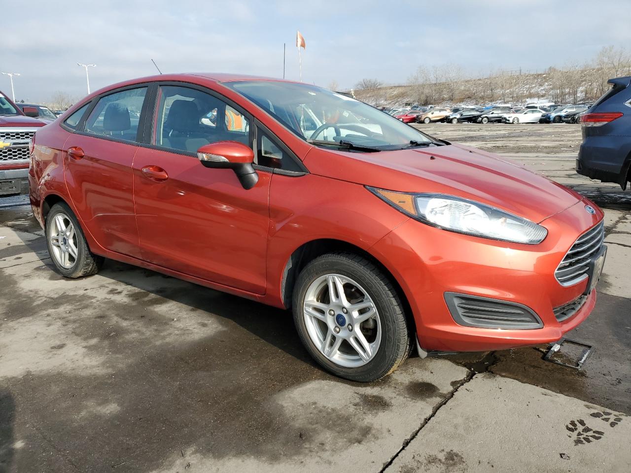 2019 Ford Fiesta VIN 3FADP4BJ0KM104858 Copart auction photo, vandalism / hail damage thumbnail 4