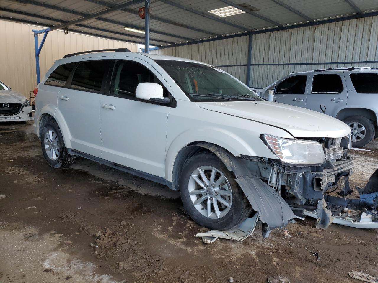 2015 Dodge Journey VIN 3C4PDDBG6FT557950 Copart auction photo, front end / side damage thumbnail 4