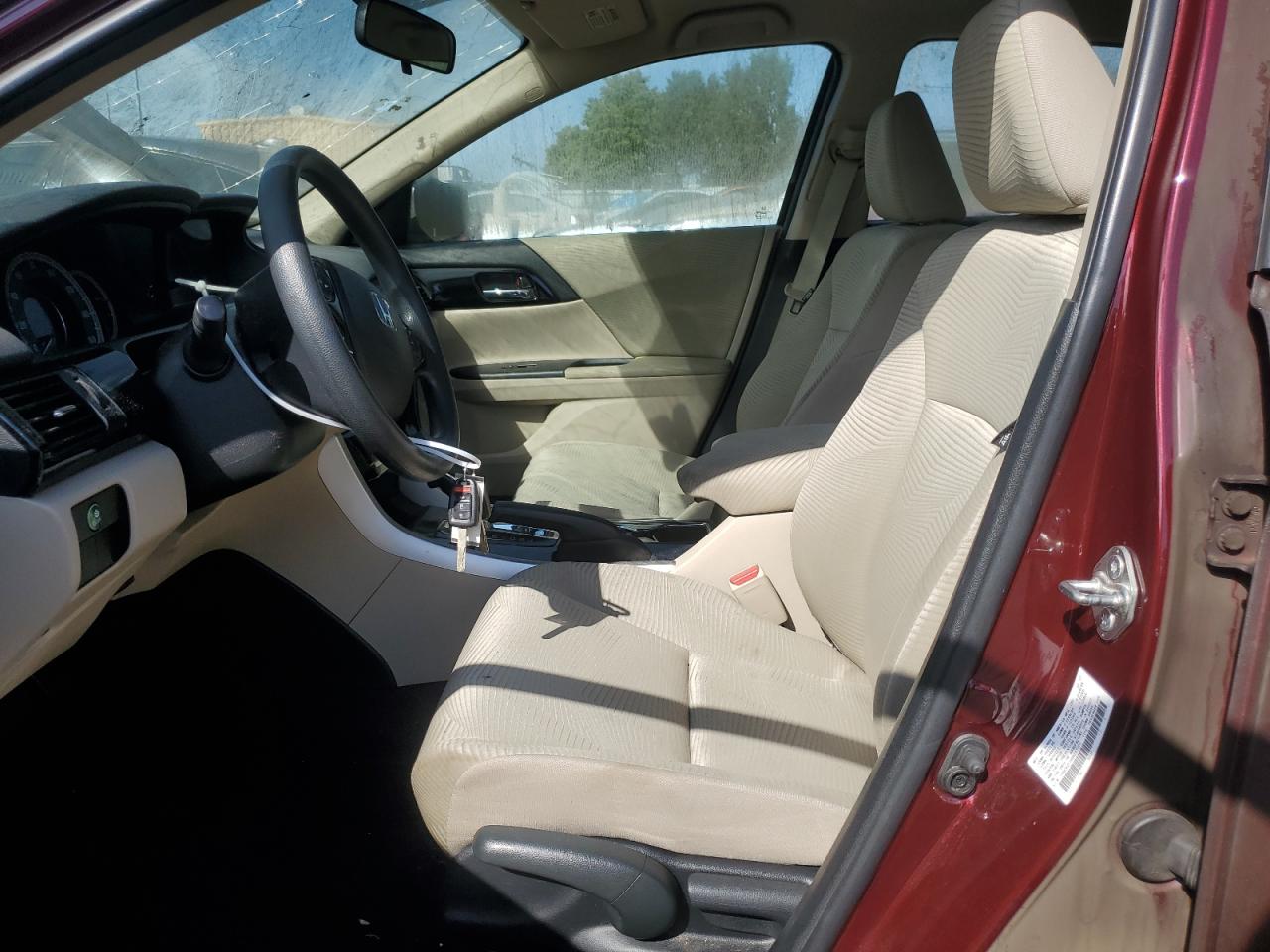 2017 Honda Accord VIN 1HGCR2F35HA297743 Copart auction photo, burn damage thumbnail 7