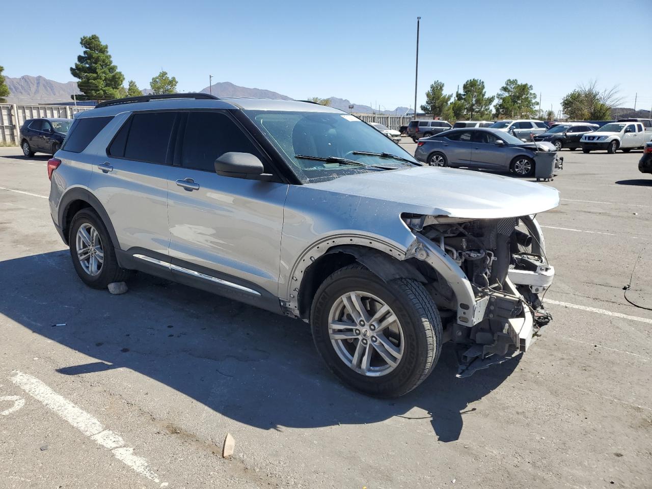2020 Ford Explorer VIN 1FMSK7DH6LGB28441 Copart auction photo, front end damage thumbnail 4
