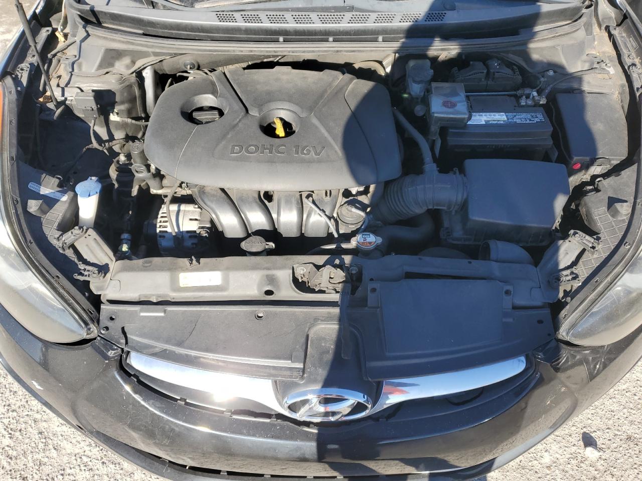 2013 Hyundai Elantra VIN 5NPDH4AE1DH395357 Copart auction photo, side damage thumbnail 11