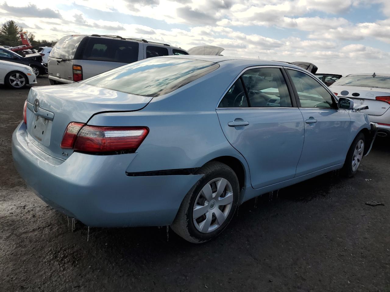 2007 Toyota Camry VIN 4T1BE46K57U591581 Copart auction photo, front end / rear end damage thumbnail 3