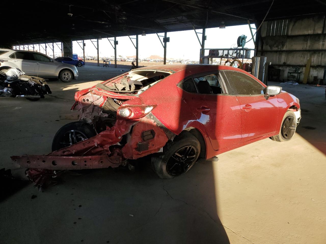2016 Mazda 3 VIN JM1BM1U71G1295916 Copart auction photo, all over damage thumbnail 3