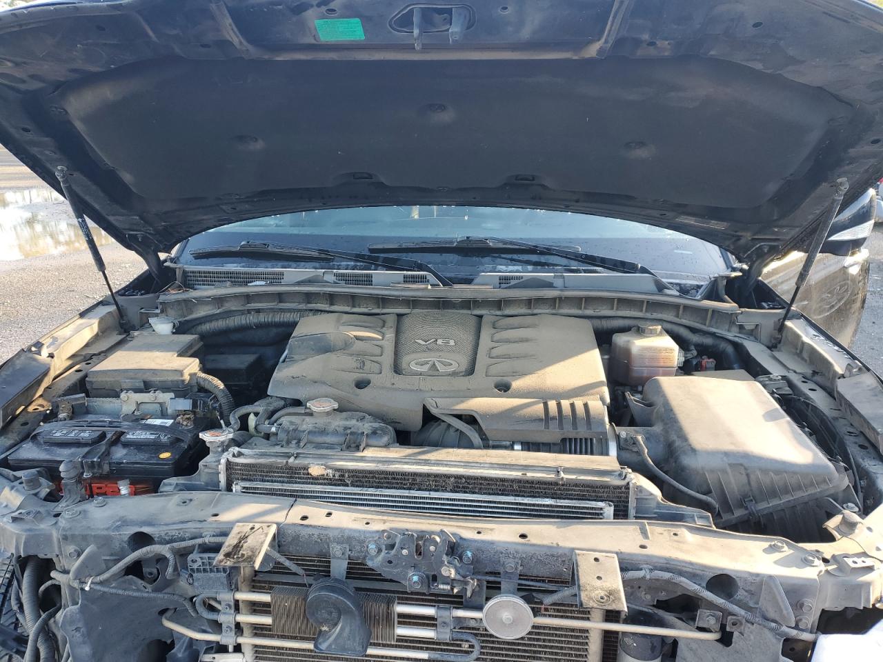 2013 Infiniti QX56 VIN JN8AZ2NF2D9530334 Copart auction photo, front end / minor dent/scratches damage thumbnail 13