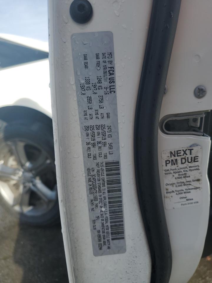2017 Dodge Journey VIN 3C4PDCGG5HT511693 Copart auction photo, front end damage thumbnail 13